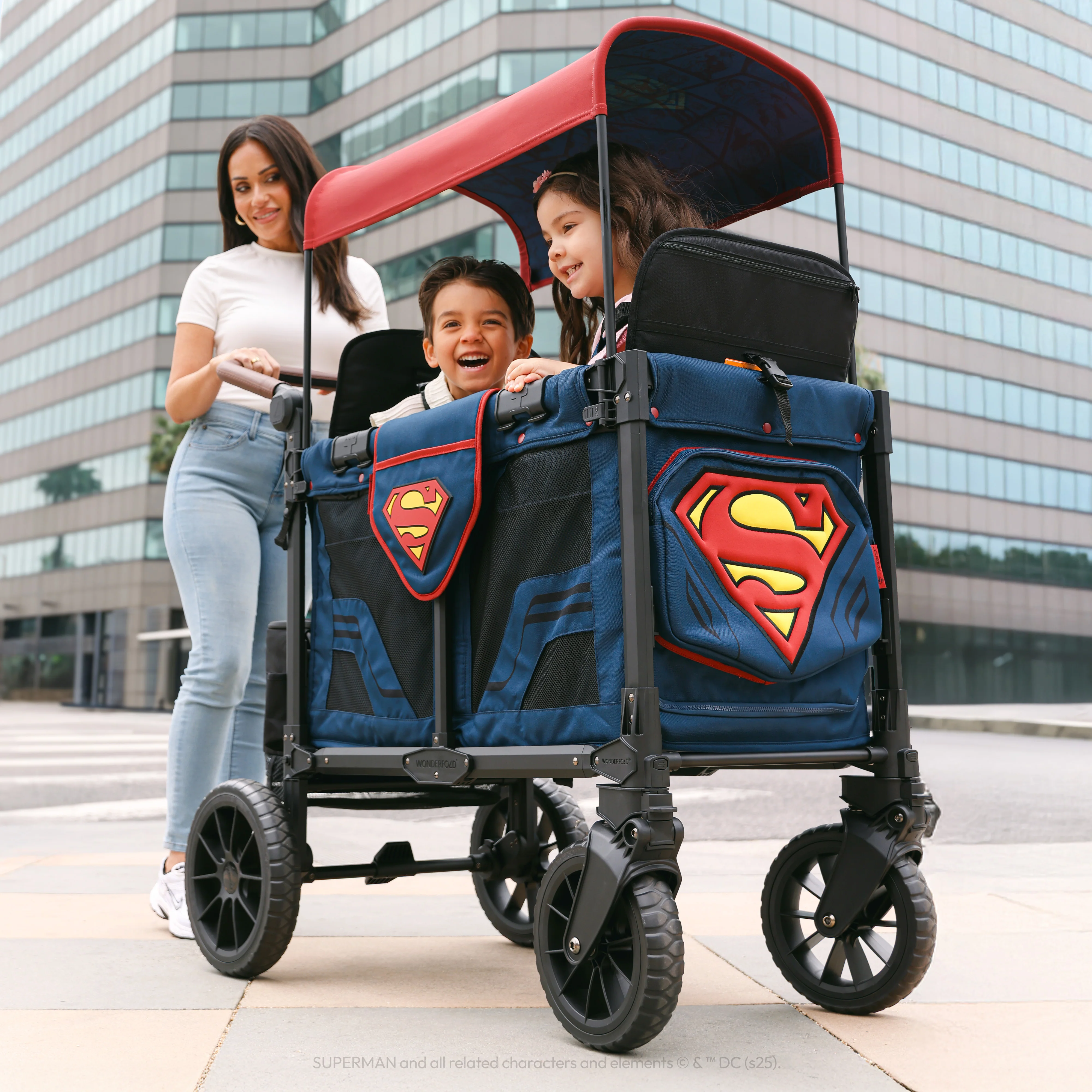 Open Box W2 Elite Pro Superman Double Stroller Wagon (2 Seater) (Final Sale) - Image 12