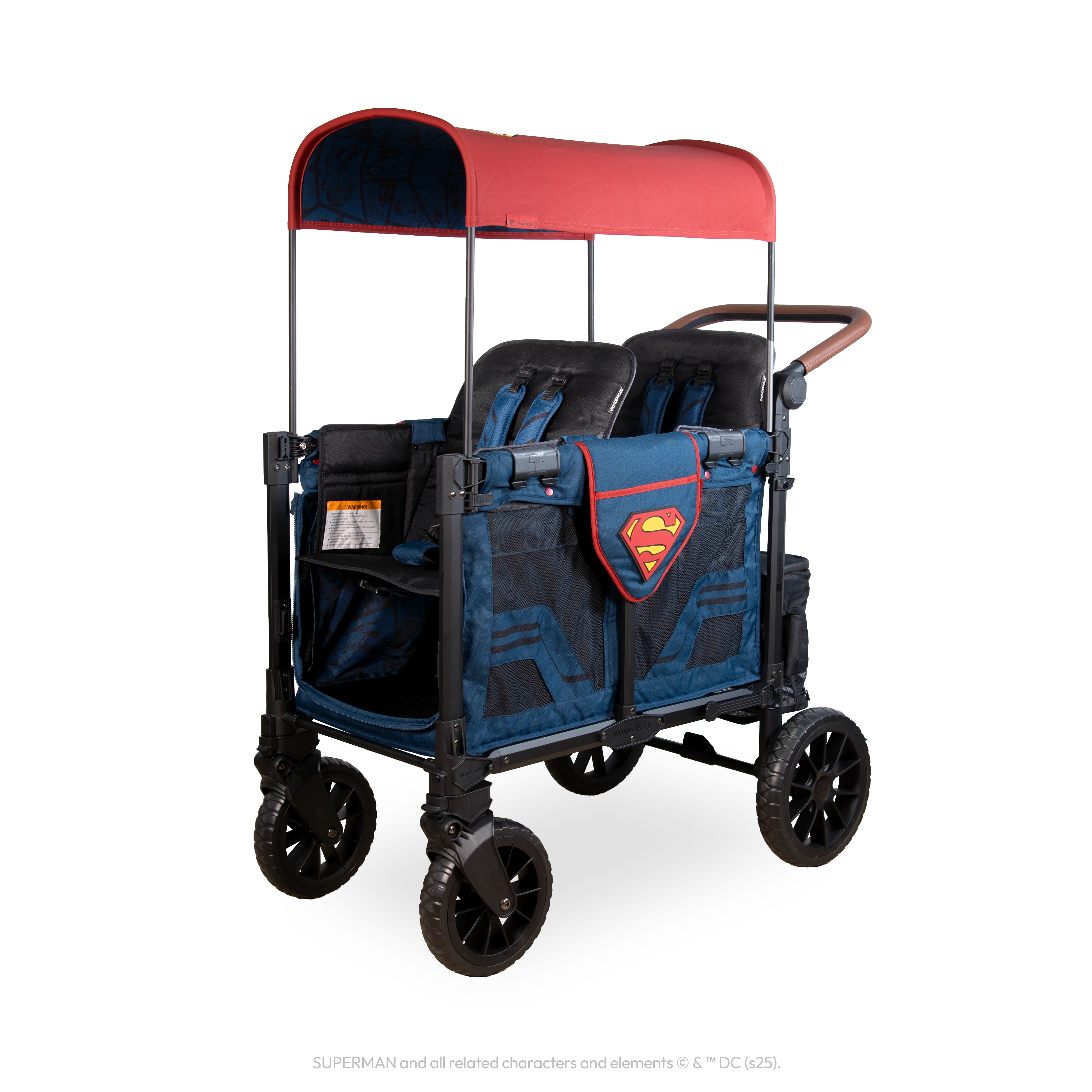 Superman W2 Luxe Pro Stroller Wagon (2 Seater) - Image 3