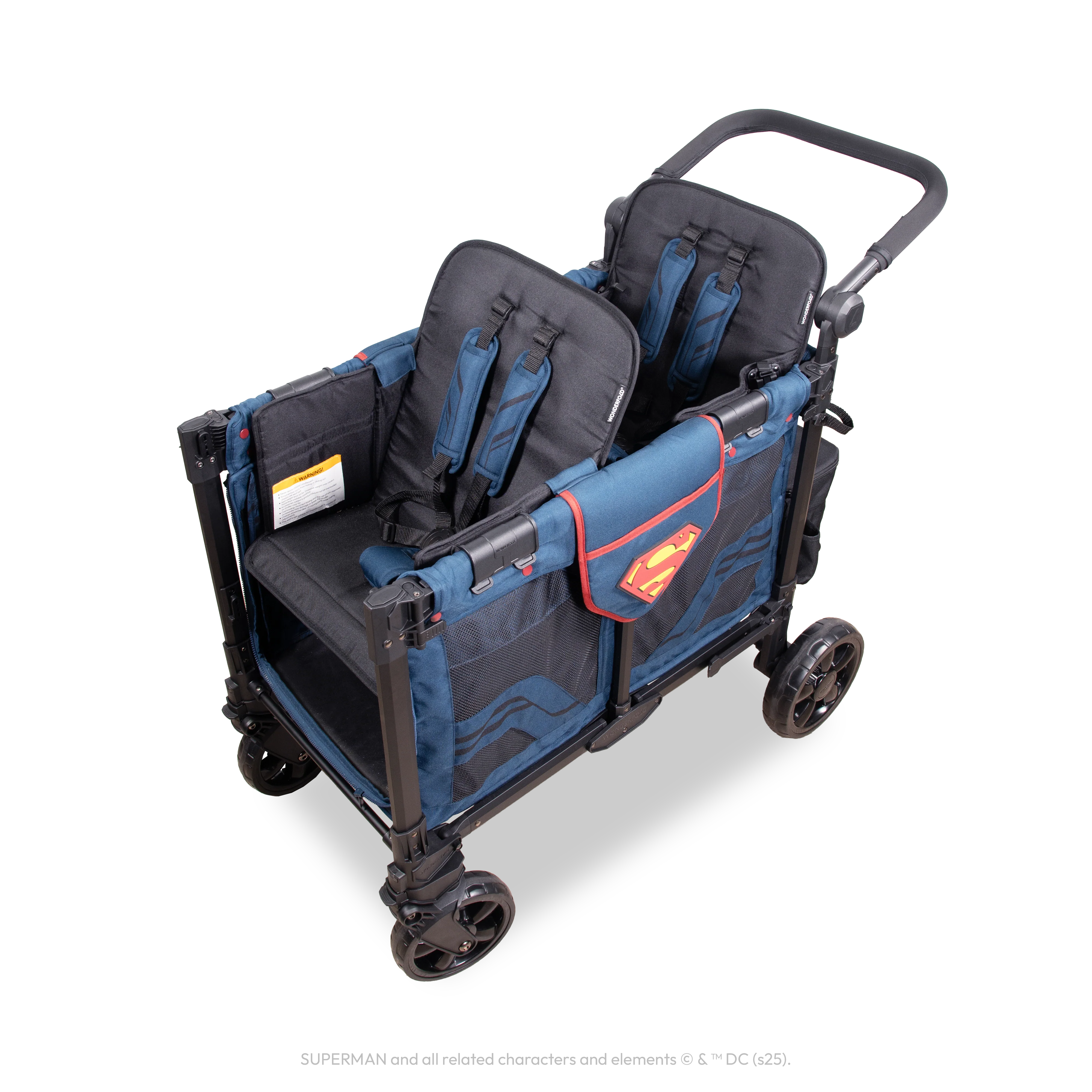 Open Box W2 Elite Pro Superman Double Stroller Wagon (2 Seater) (Final Sale) - Image 4