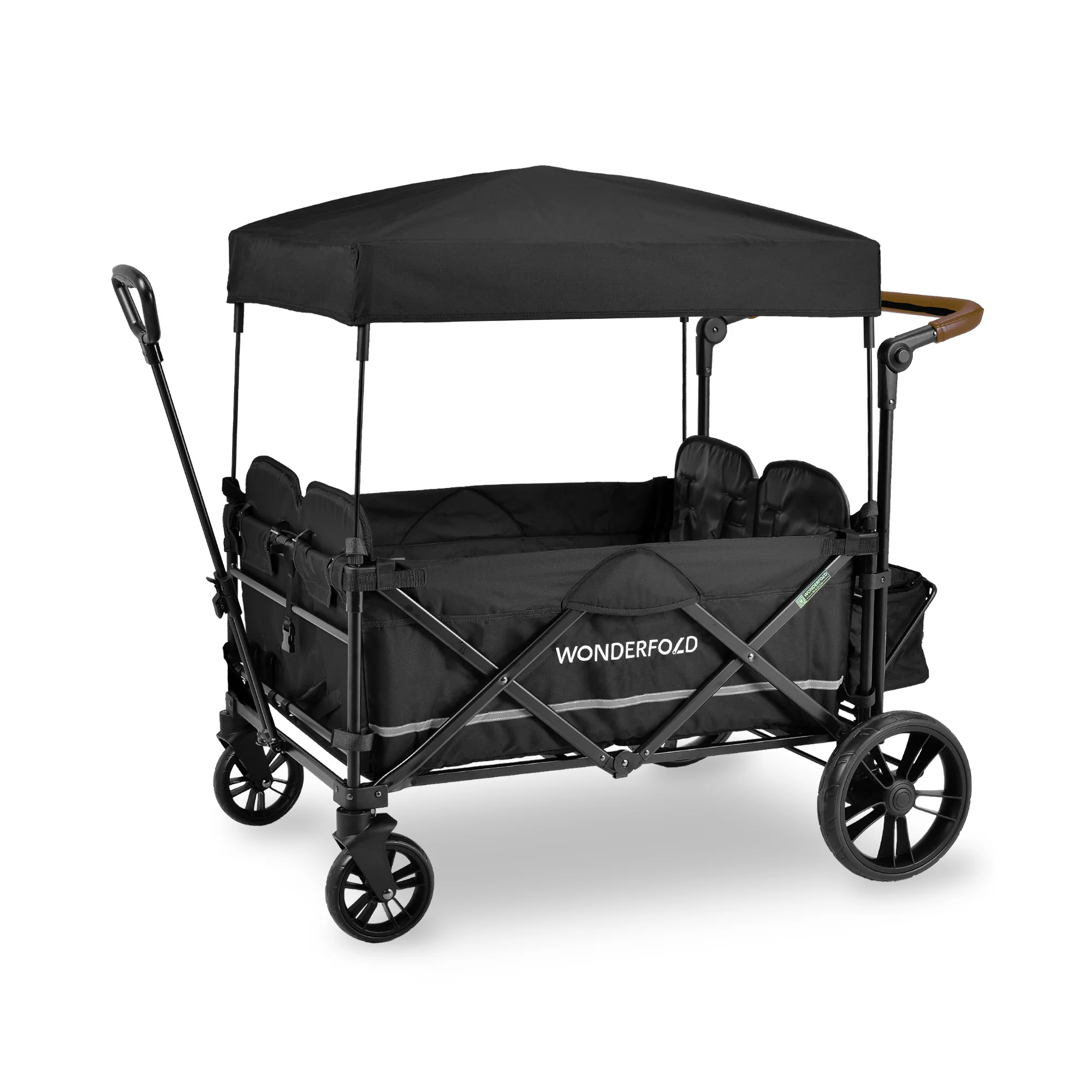 Open Box X4 Push + Pull Quad Stroller Wagon (4 Seater) (Final Sale) - Image 3