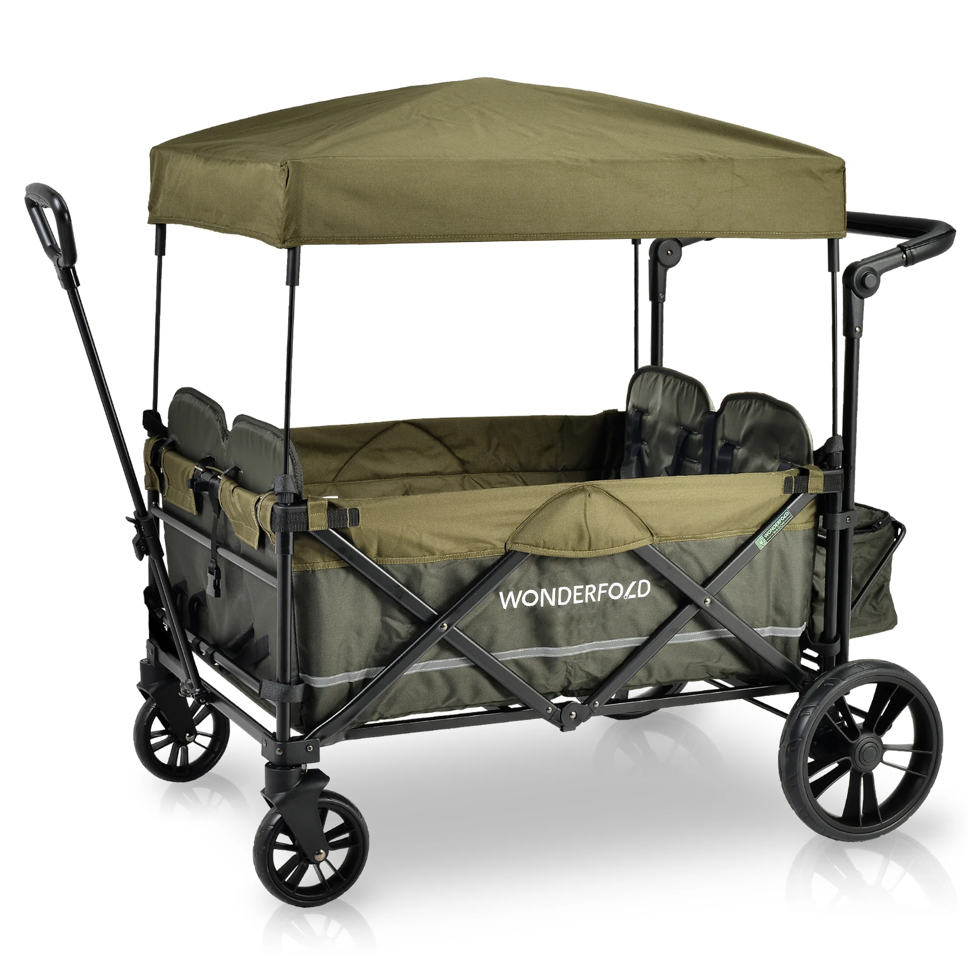 Open Box X4 Push + Pull Quad Stroller Wagon (4 Seater) (Final Sale) - Image 9