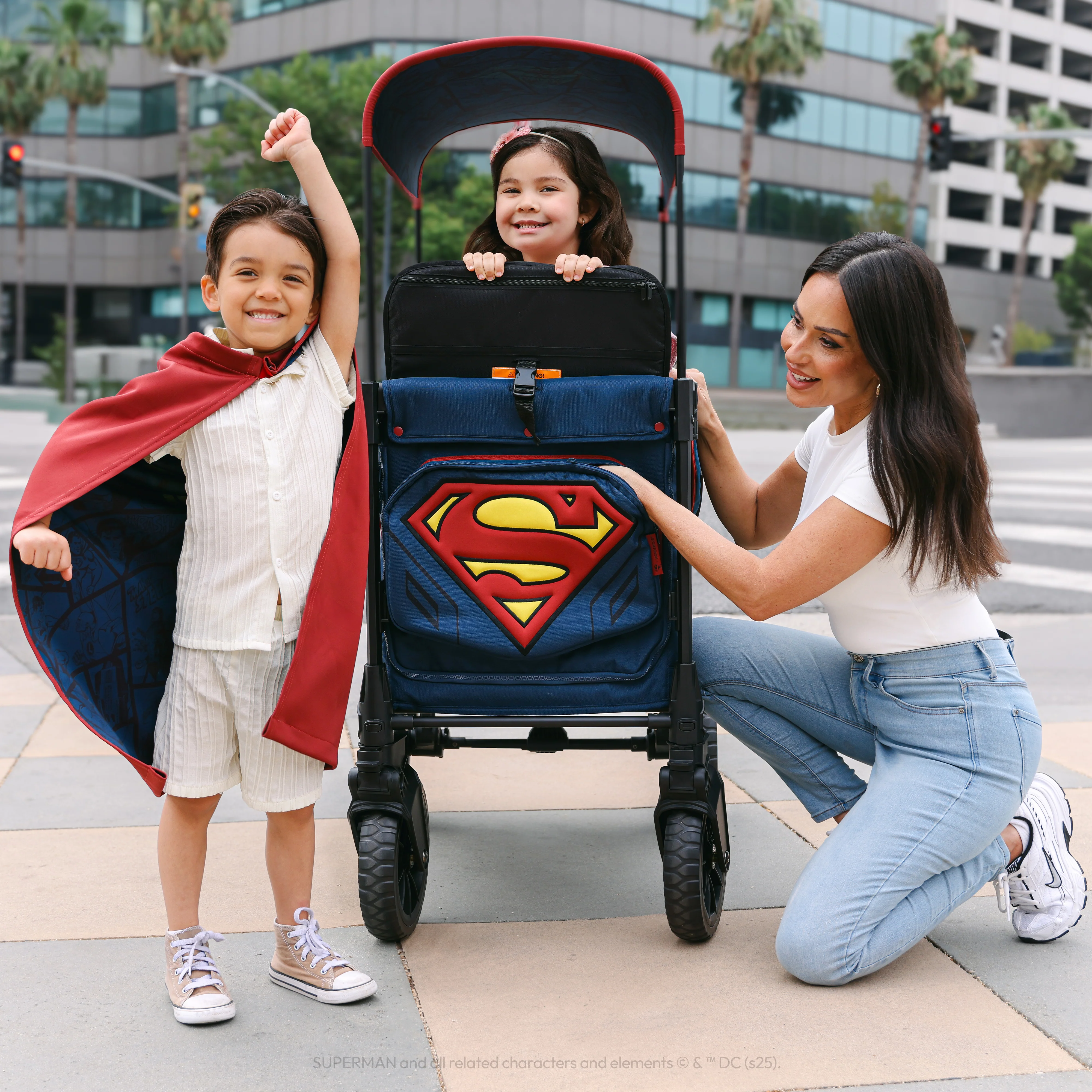 Superman W2 Luxe Pro Stroller Wagon (2 Seater) - Image 7