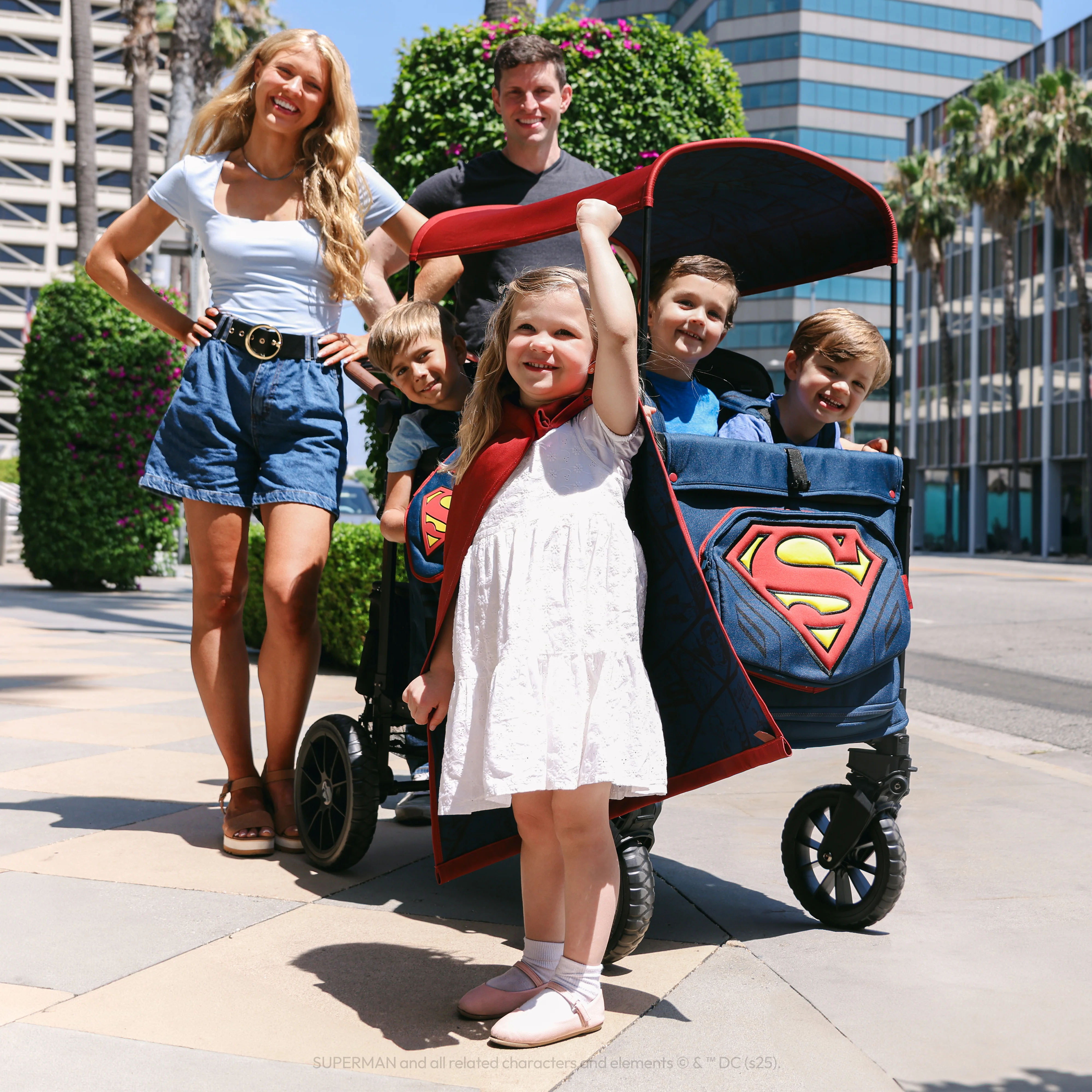 Superman W4 Luxe Pro Stroller Wagon (4-Seater) - Image 10