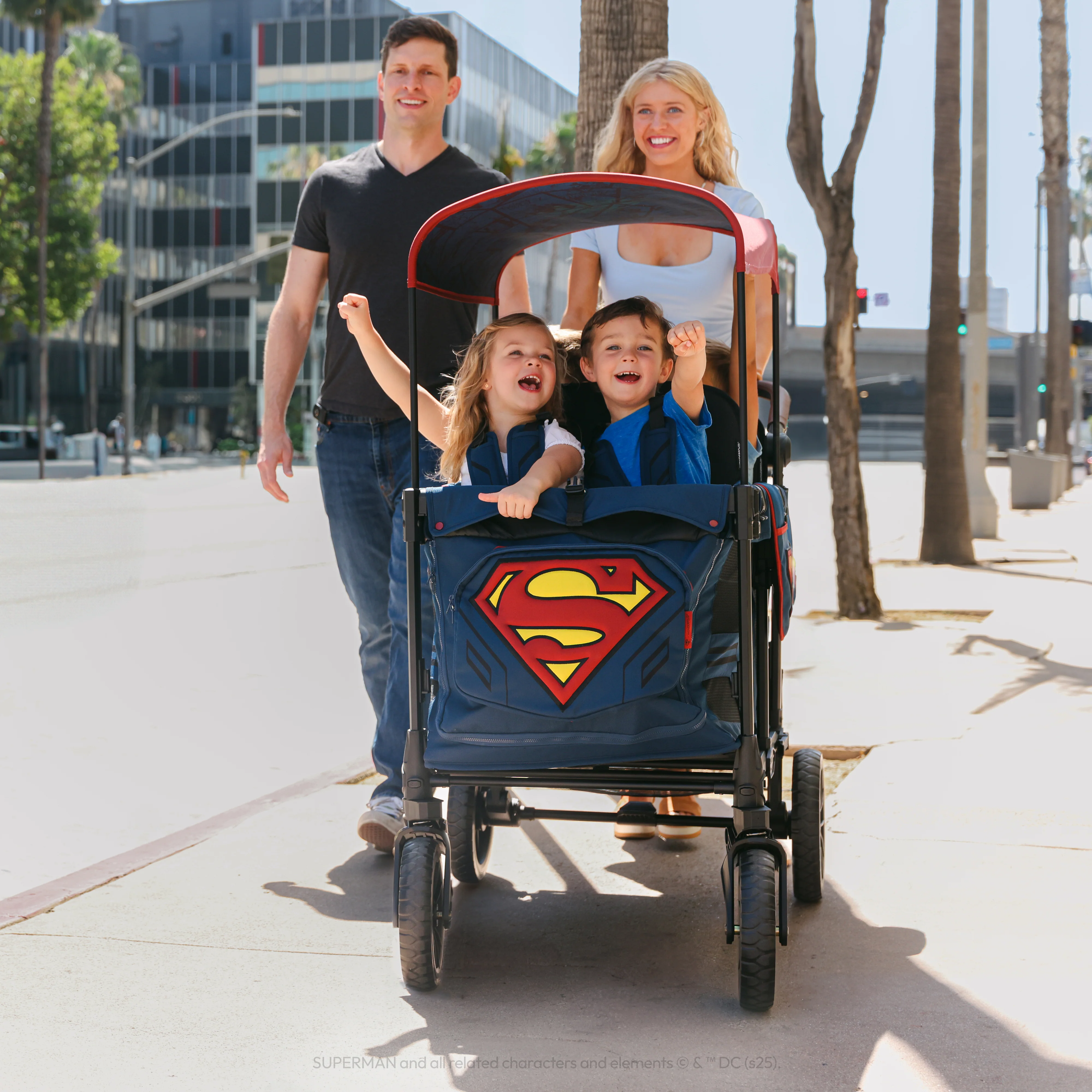 Superman W4 Luxe Pro Stroller Wagon (4-Seater) - Image 11