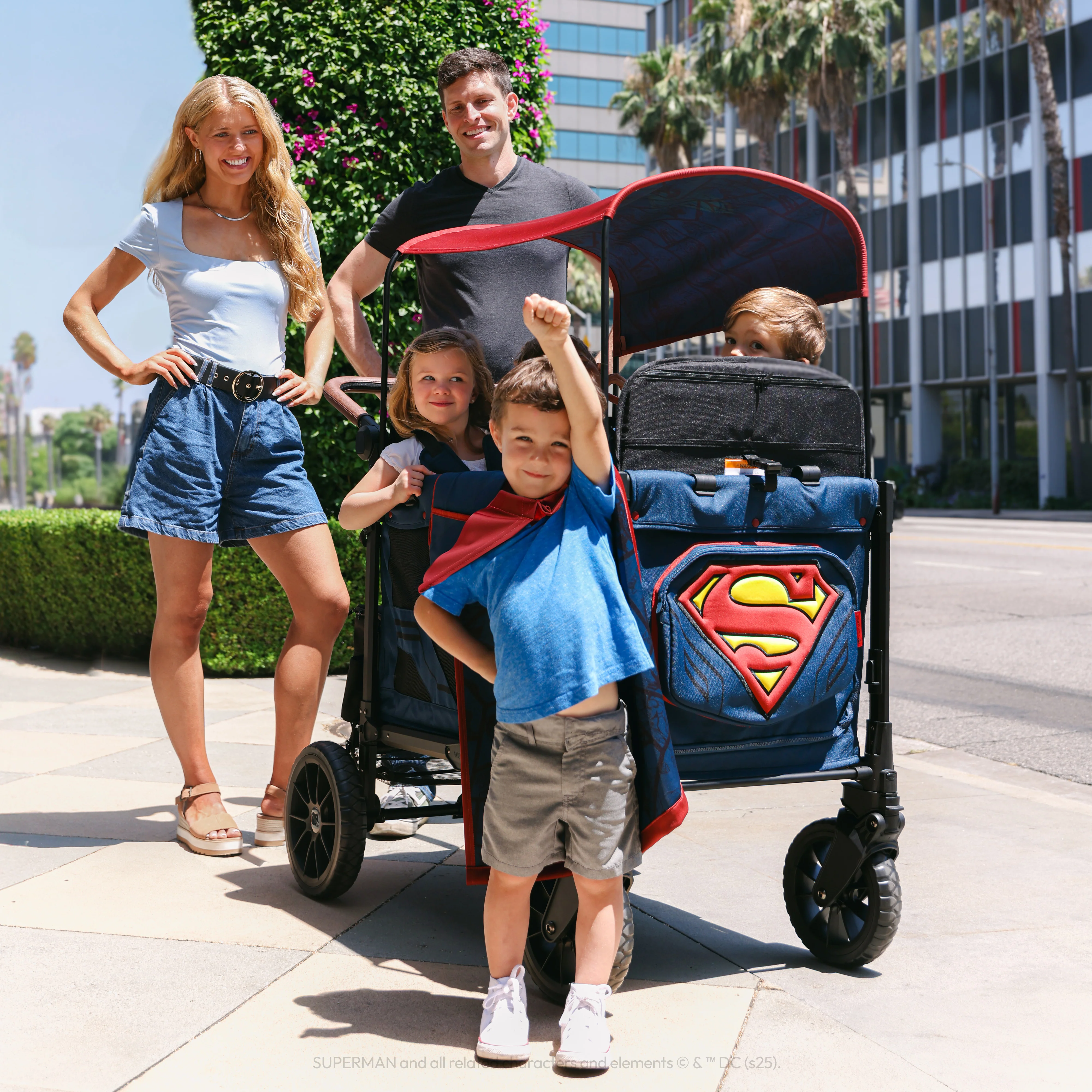 Superman W4 Luxe Pro Stroller Wagon (4-Seater) - Image 8