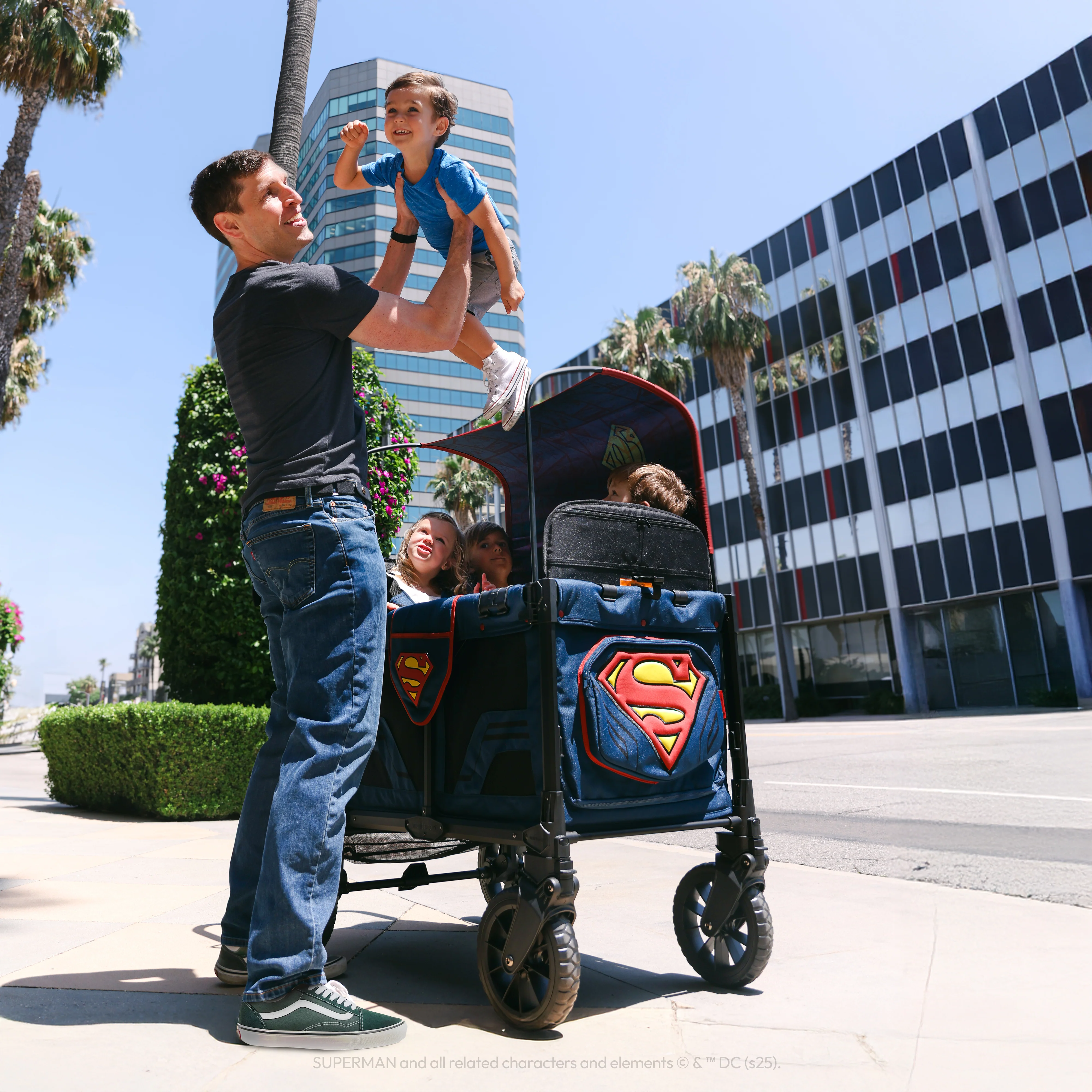 Superman W4 Luxe Pro Stroller Wagon (4-Seater) - Image 9