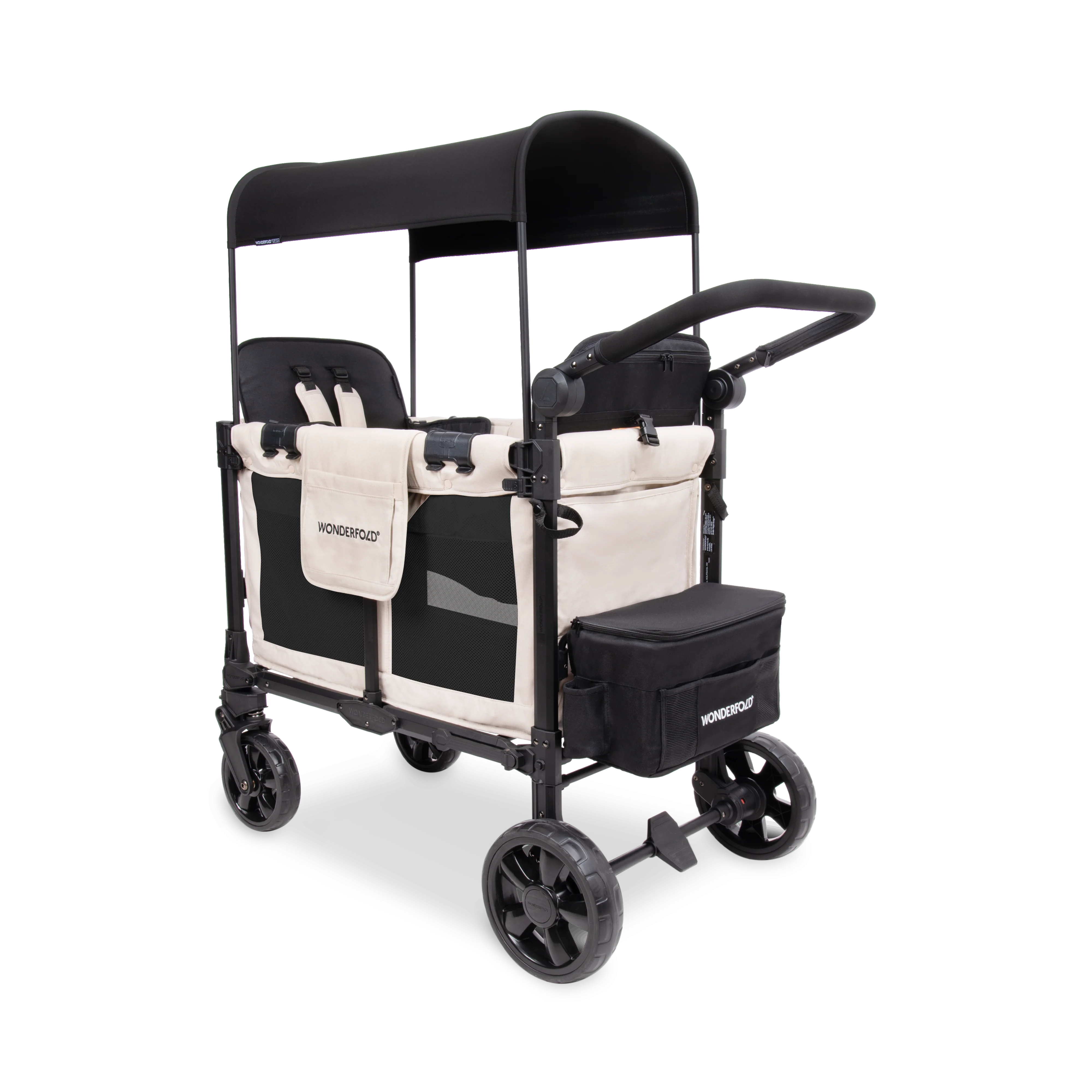 W2 Elite Pro Stroller Wagon (2 Seater) - Sandy Beige - Image 4