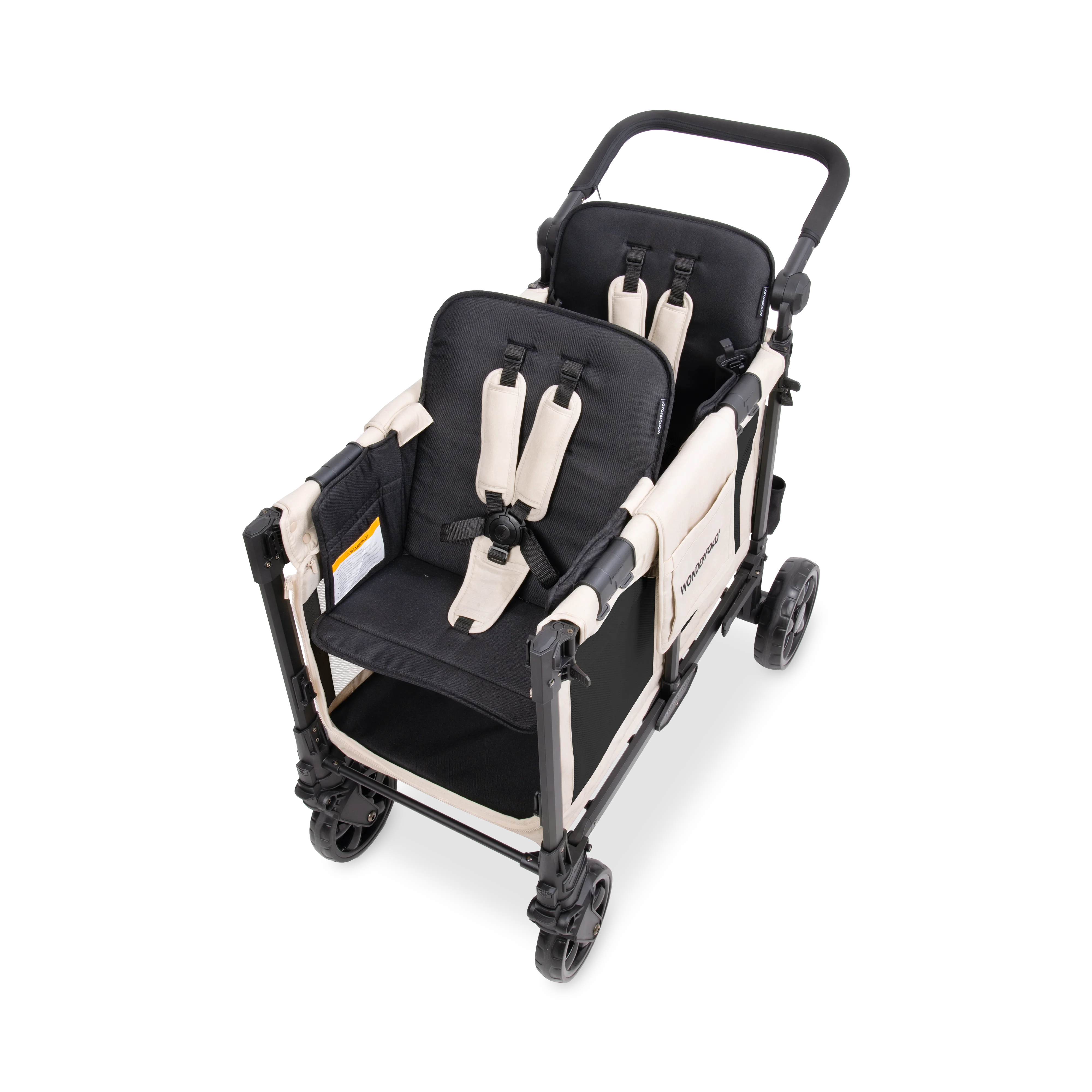 W2 Elite Pro Stroller Wagon (2 Seater) - Sandy Beige - Image 6