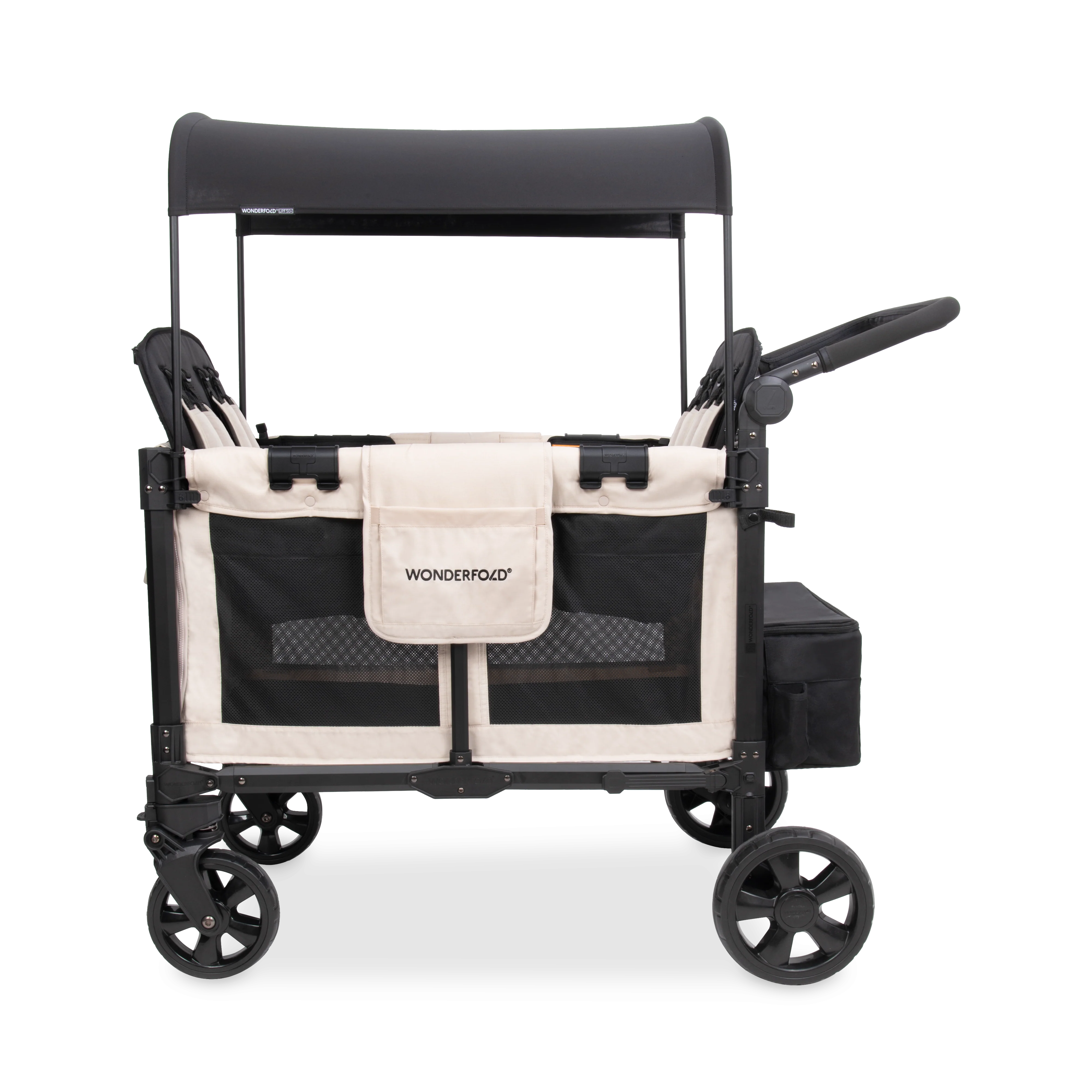 W4 Elite Pro Stroller Wagon (4 Seater) - Sandy Beige - Image 3