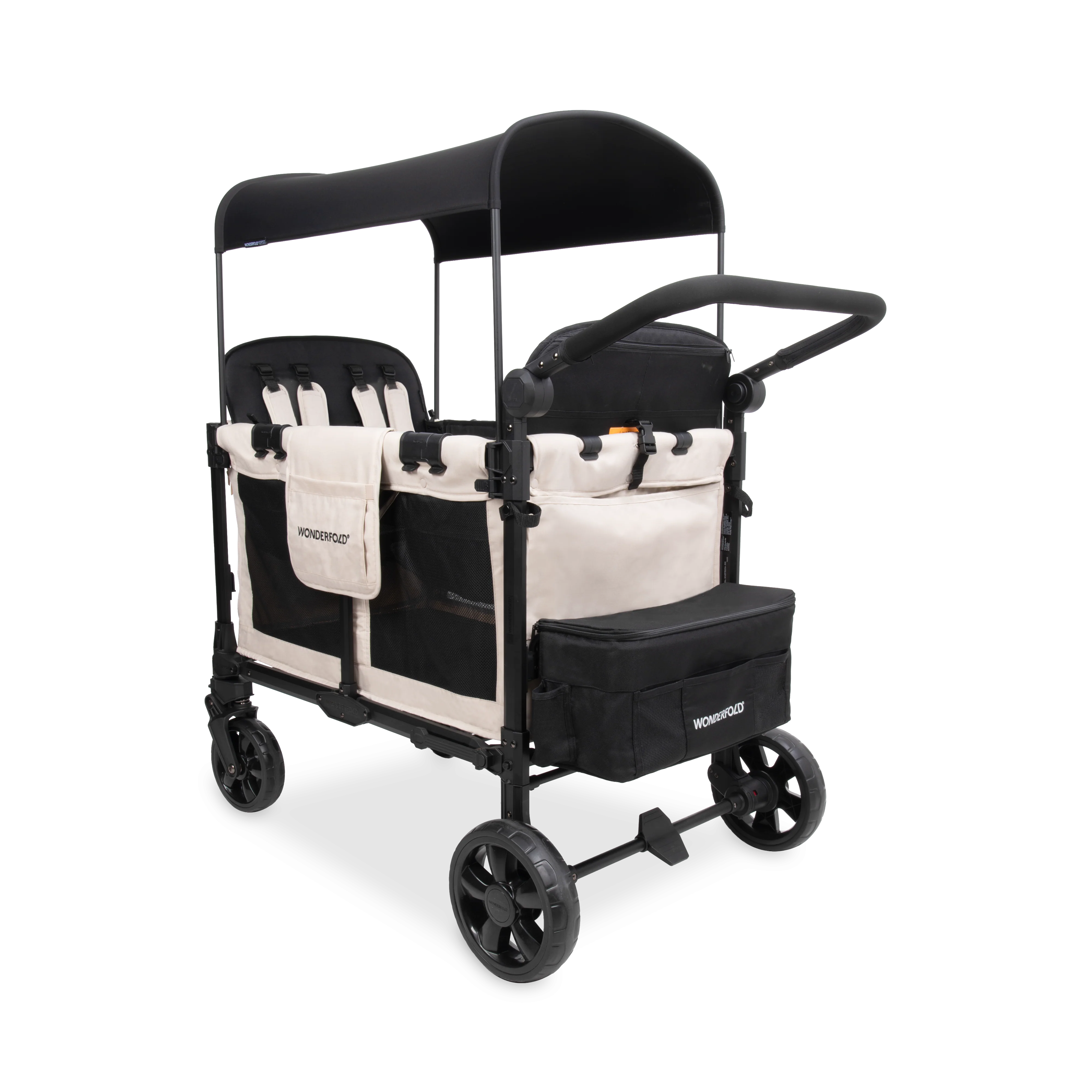 W4 Elite Pro Stroller Wagon (4 Seater) - Sandy Beige - Image 4