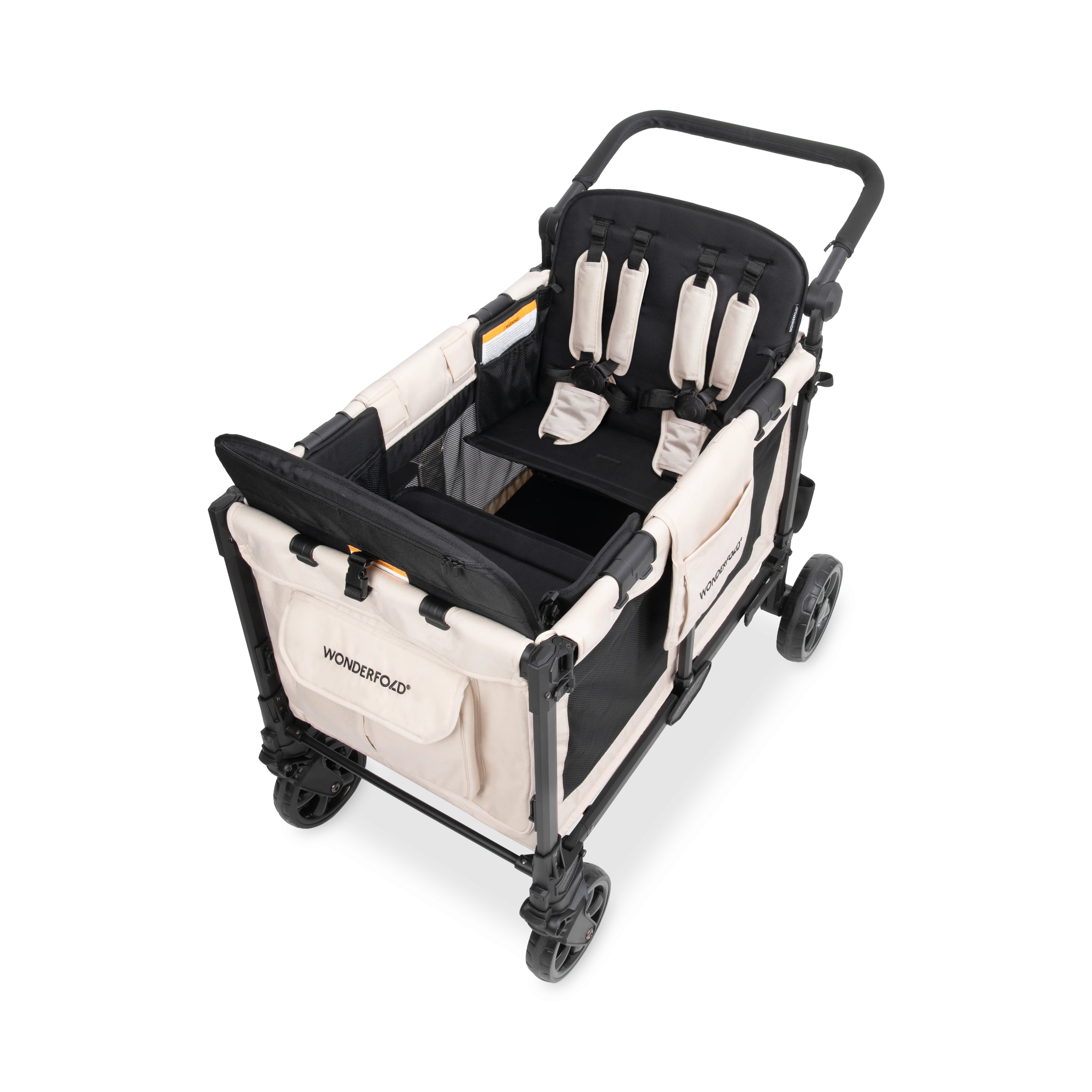 W4 Elite Pro Stroller Wagon (4 Seater) - Sandy Beige - Image 5