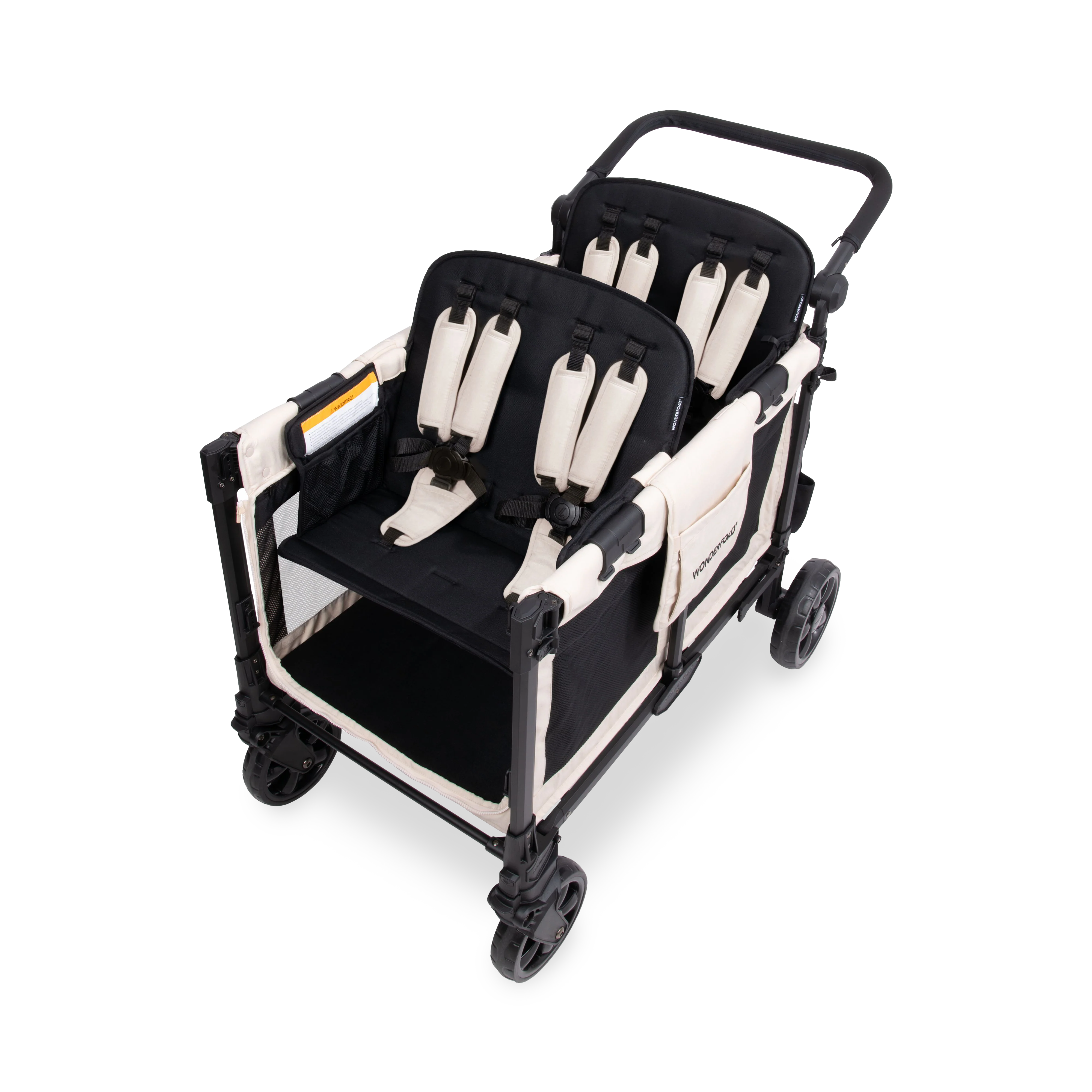 W4 Elite Pro Stroller Wagon (4 Seater) - Sandy Beige - Image 6
