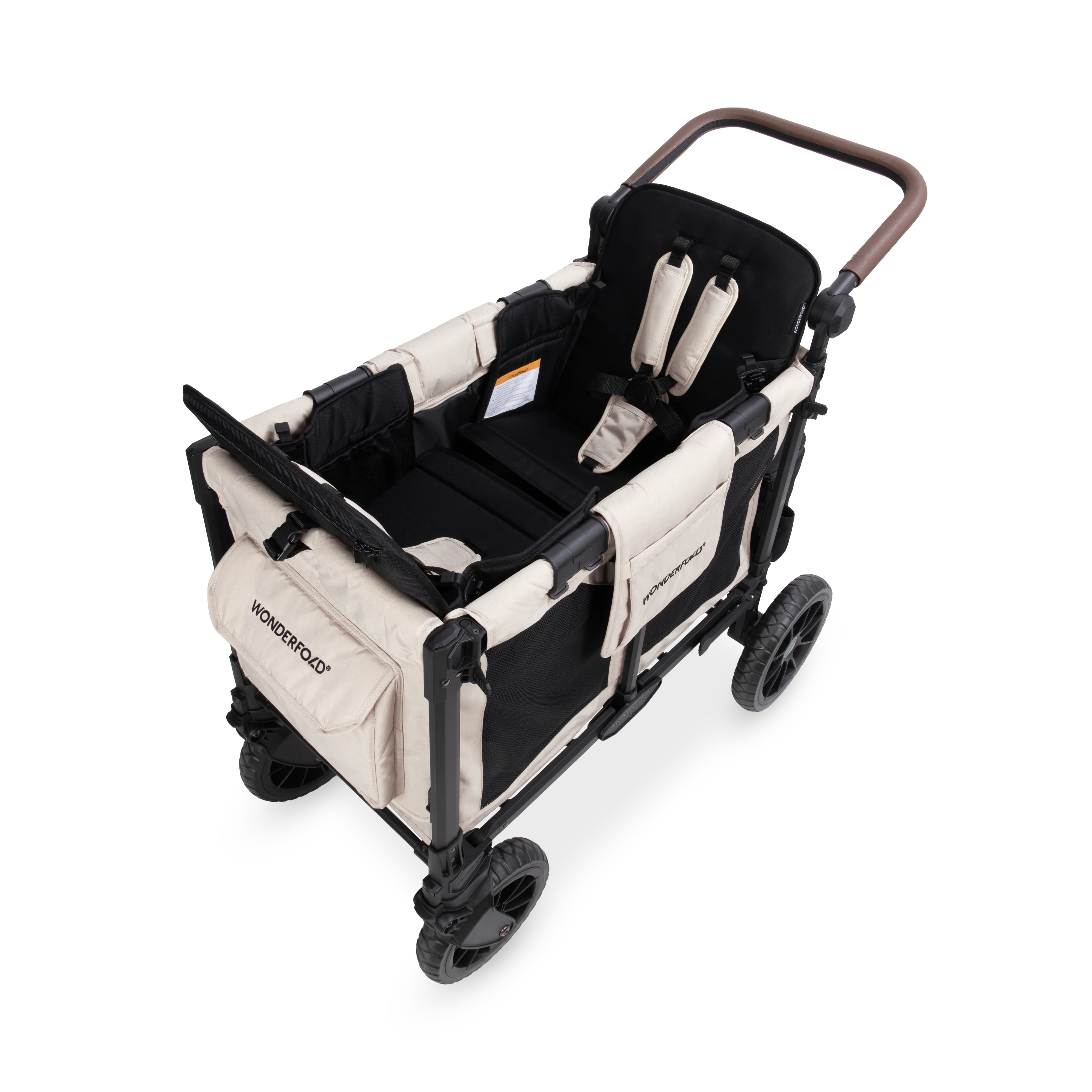 W2 Luxe Pro Stroller Wagon (2 Seater) - Sandy Beige - Image 5