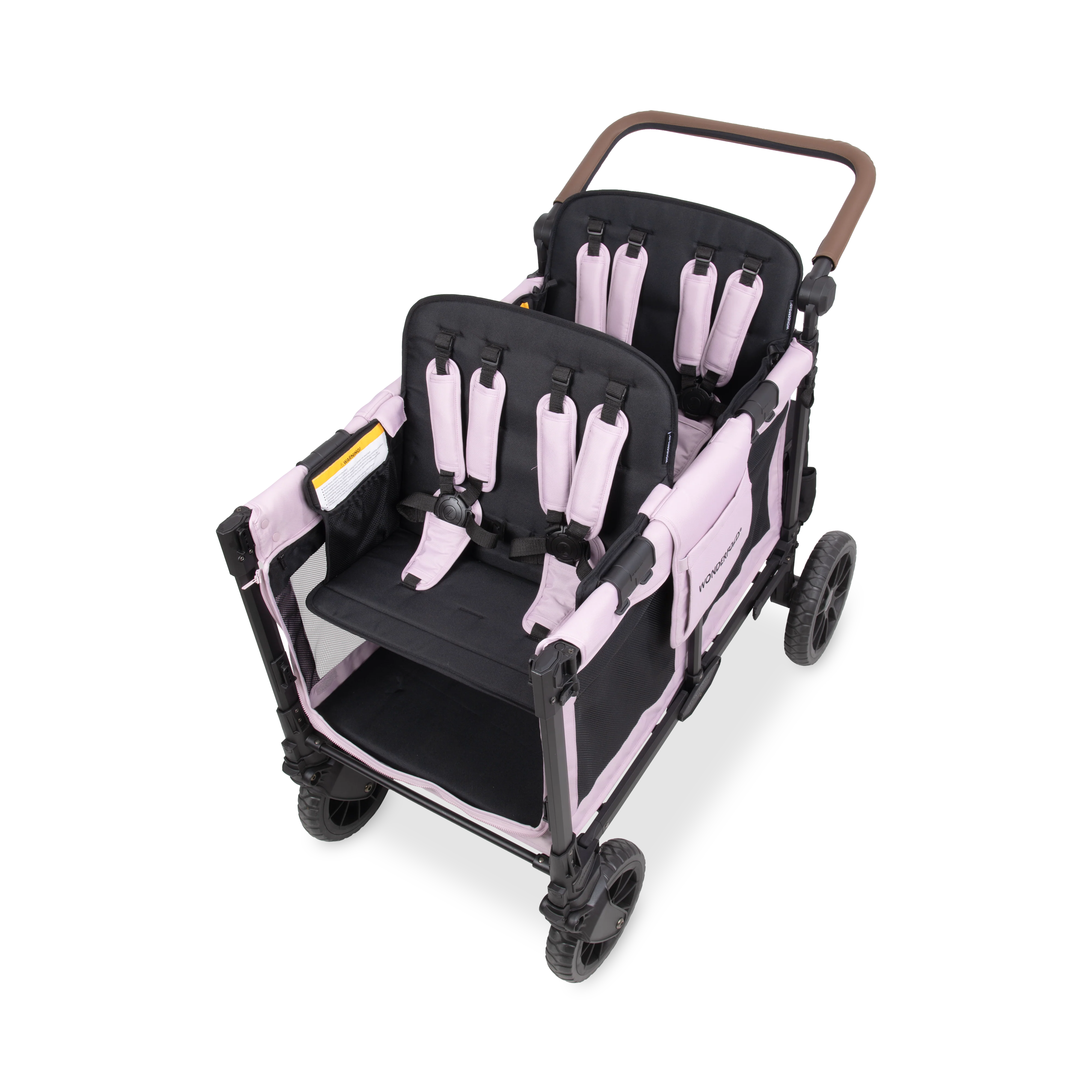 W4 Luxe Pro Stroller Wagon (4 Seater) - Dusty Lavender - Image 6